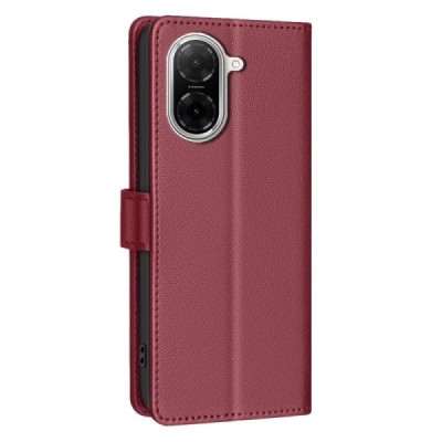 Xiaomi Poco C71 "Binfen Color" BF sērijas sarkans atvērams maciņš, maks | Vacins.lv