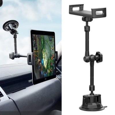 „LanParte“ P1 automobilinis planšetės laikiklis prie stiklo - juodas | Priedai.lt