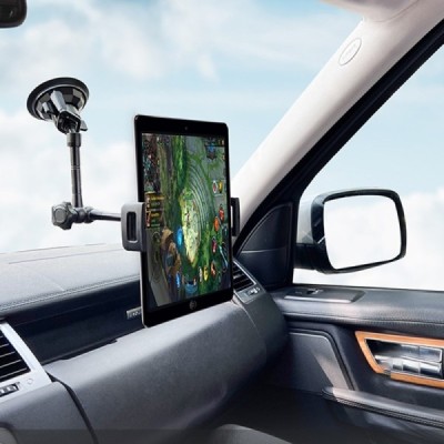 „LanParte“ P1 automobilinis planšetės laikiklis prie stiklo - juodas | Priedai.lt