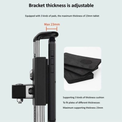 „Wall Mount“ universalus sieninis juodas planšetės laikiklis | Priedai.LT