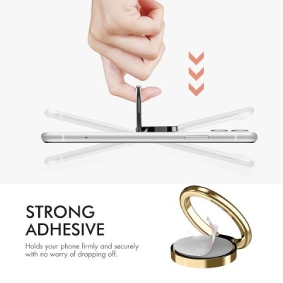 "AHASTYLE" ST12 Aluminum Kickstand telefona turētājs - melns | Vacins.lv