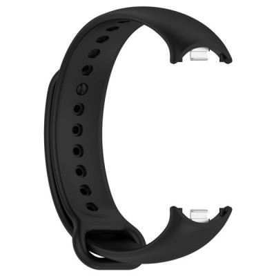 „Kumikoo“ išmaniojo laikrodžio kieto silikono (TPU) apyrankė (dirželis) - juoda (Xiaomi Smart Band 9 NFC / 9 / 8 NFC / 8) | Prie