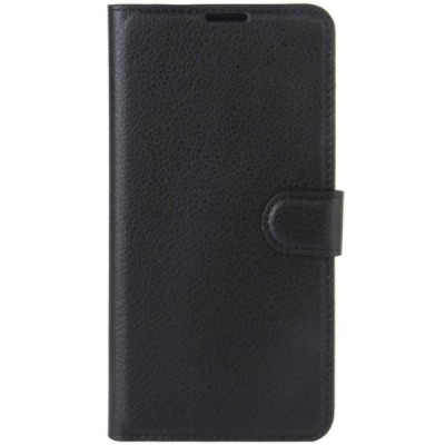 Sony Xperia XZ Premium Binfen Litchi atvēramais melns maciņš - maks | Vacins.lv
