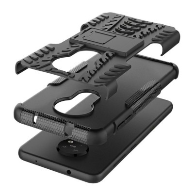 Xiaomi 14 Ultra "Kickstand" pastiprinātas aizsardzības melns apvalks | Vacins.lv