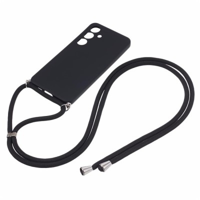 Samsung Galaxy S24 "Mofan" Strap cieta silikona (TPU) vaciņš - melns | Vacins.lv