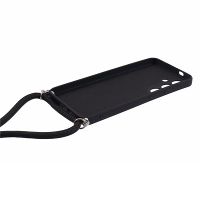 Samsung Galaxy S24 "Mofan" Strap cieta silikona (TPU) vaciņš - melns | Vacins.lv