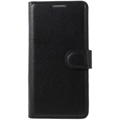 Huawei P10 Binfen Litchi atverčiamas juodas odinis dėklas - piniginė | Priedai.lt