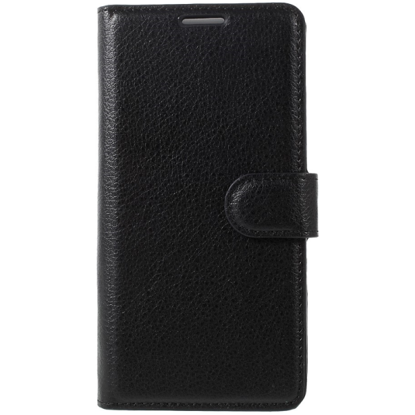 „Binfen“ Litchi atverčiamas dėklas, knygutė - juodas (P10)