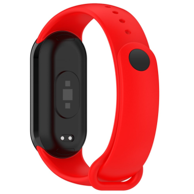 "Kumikoo" Viedpulksteņa cietā silikona (TPU) aproce (siksniņa) - sarkans (Xiaomi Smart Band 9 NFC / 9 / 8 NFC / 8) | Vacins.lv