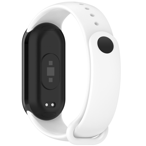 "Kumikoo" Viedpulksteņa cietā silikona (TPU) aproce - balts (Xiaomi Smart Band 9 NFC / 9 / 8 NFC / 8)