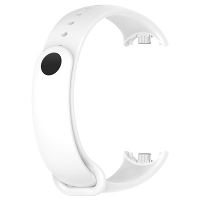 "Kumikoo" Viedpulksteņa cietā silikona (TPU) aproce (siksniņa) - balts (Xiaomi Smart Band 9 NFC / 9 / 8 NFC / 8) | Vacins.lv