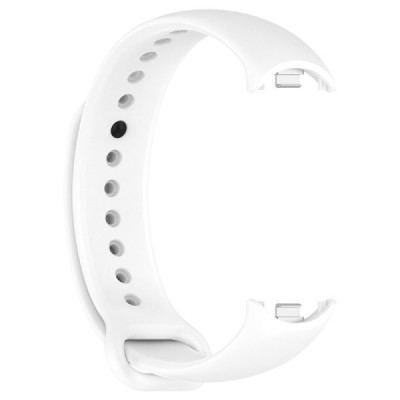 "Kumikoo" Viedpulksteņa cietā silikona (TPU) aproce (siksniņa) - balts (Xiaomi Smart Band 9 NFC / 9 / 8 NFC / 8) | Vacins.lv