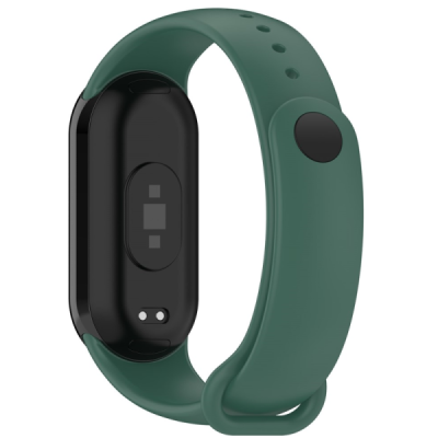 "Kumikoo" Viedpulksteņa cietā silikona (TPU) aproce (siksniņa) - zaļš (Xiaomi Smart Band 9 NFC / 9 / 8 NFC / 8) | Vacins.lv