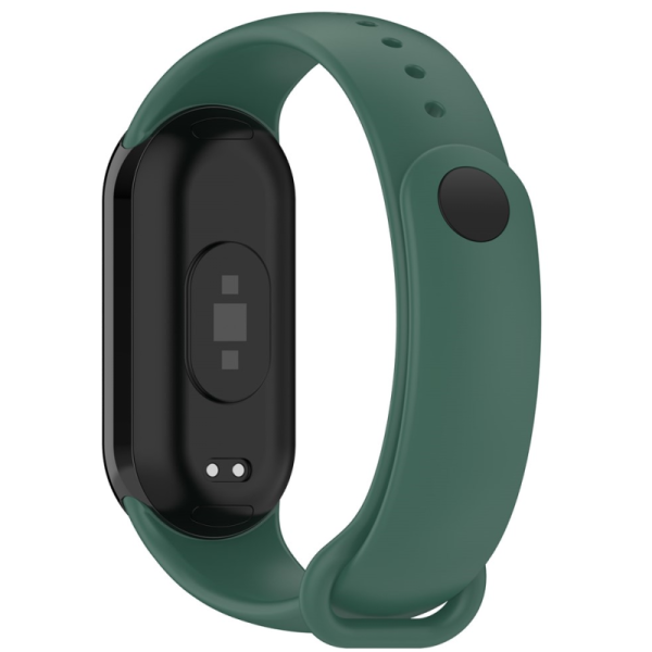 "Kumikoo" Viedpulksteņa cietā silikona (TPU) aproce - zaļš (Xiaomi Smart Band 9 NFC / 9 / 8 NFC / 8)