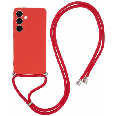 Samsung Galaxy S24 "Mofan" Strap cieta silikona (TPU) vaciņš - sarkans | Vacins.lv