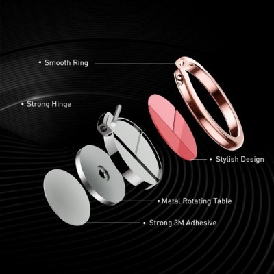"AHASTYLE" ST12 Aluminum Kickstand telefona turētājs - rozs | Vacins.lv