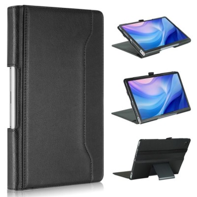 Greznais „Boyu“ sērijas ādas atvērams melns Lenovo Tab Plus 11.5" (TB351FU) futrālis | Vacins.lv