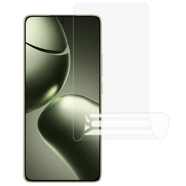 „JUNLI“ (TPU) apsauginė ekrano plėvelė (pilnai dengianti) - skaidri (Xiaomi 14T / 14T Pro)