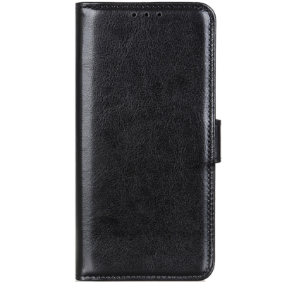 Motorola Moto E14 4G / G04 4G / G04s 4G / G24 4G Binfen atverčiamas juodas odinis dėklas - piniginė | Priedai.lt