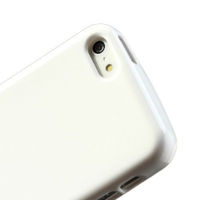 „Mercury“ Color kieto silikono (TPU) baltas Apple iPhone 5C dėklas (dėkliukas) / Priedai.lt