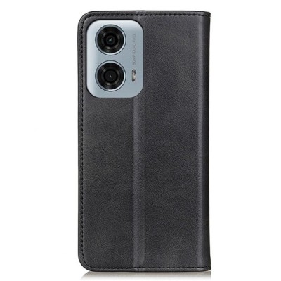 Motorola Moto E14 4G / G04 4G / G04s 4G / G24 4G "Split" sērijas melns atvērams maciņš, maks | Vacins.lv