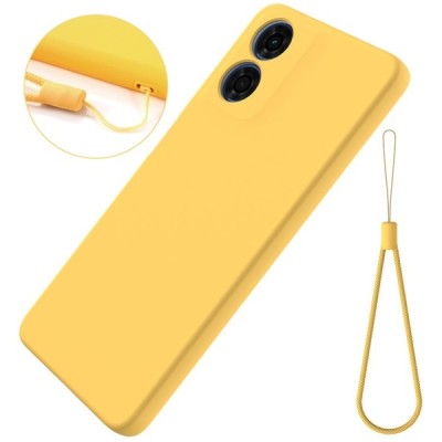 Motorola Moto E14 4G, G04 4G, G04s 4G, G24 4G "Shell" cieta silikona (TPU) apvalks - dzeltens | vacins.lv