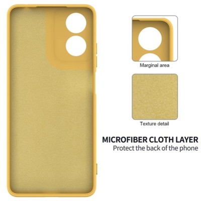 Motorola Moto E14 4G, G04 4G, G04s 4G, G24 4G "Shell" cieta silikona (TPU) apvalks - dzeltens | vacins.lv