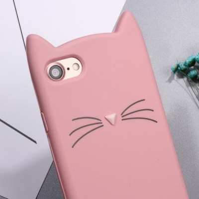 Apple iPhone 7 (iPhone 8, SE 2020) „Kingxbar“ Cat cieta silikona (TPU) rozs apvalks | vacins.lv