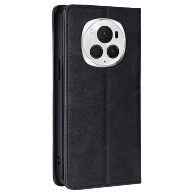 Huawei Honor Magic6 Pro "Kasi" sērijas melns atvērams maciņš, maks | Vacins.lv