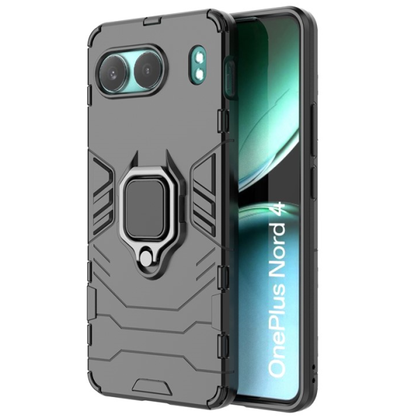 "Mozhi" Kickstand pastiprinātas aizsardzības apvalks - melns (OnePlus Nord 4)