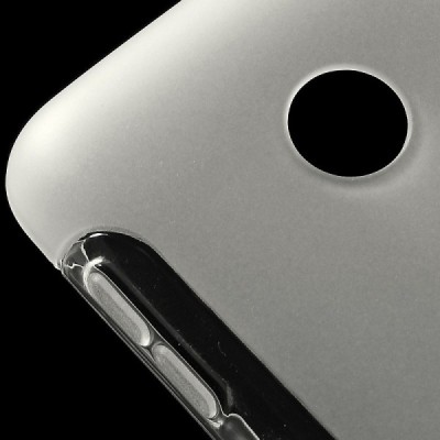 Nokia Lumia 530 (530 DS) skaidrus (permatomas) kieto silikono TPU dėklas - nugarėlė / Priedai.lt