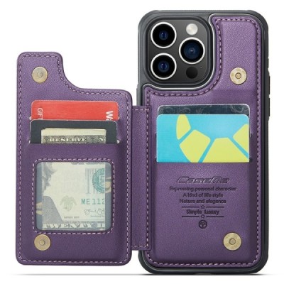 Apple iPhone 15 Pro „CaseMe“ Wallet violets plastika apvalks | vacins.lv