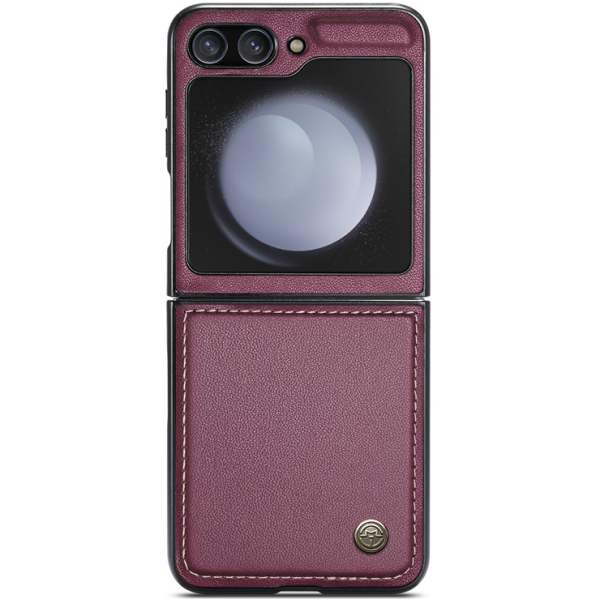 „CaseMe“ Leather plastmasas apvalks - bordo (Galaxy Flip7 FE / Flip6)