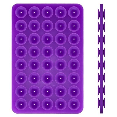 "Suction Pad" universāls silikona piesūcekņa paklājiņš (turētājs) - violets | Vacins.lv