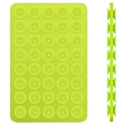 "Suction Pad" universāls silikona piesūcekņa paklājiņš (turētājs) - zaļš | Vacins.lv