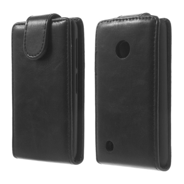 Klasikinis atverčiamas dėklas - juodas (Lumia 530)