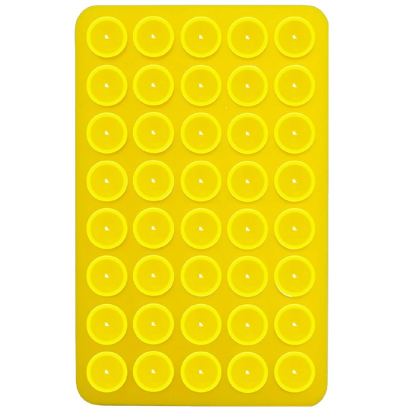 "Suction Pad" silikona piesūcekņa paklājiņš (turētājs) - dzeltens