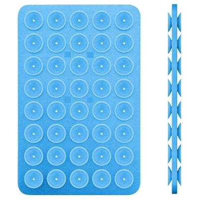 "Suction Pad" universāls silikona piesūcekņa paklājiņš (turētājs) - zils | Vacins.lv