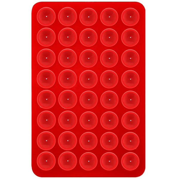 "Suction Pad" silikona piesūcekņa paklājiņš (turētājs) - sarkans