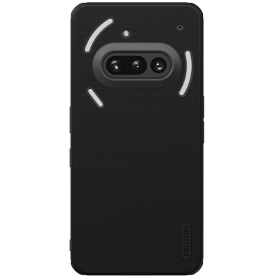 Nillkin Frosted Shield Pro Nothing Phone (3a) melns plastmasas apvalks futrālis | Vacins.lv