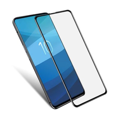 Samsung Galaxy S10 „Imak“ Tempered Glass sustiprintos apsaugos juodas pilnai dengiantis apsauginis ekrano stiklas | Priedai.lt