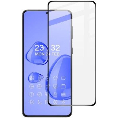 Samsung Galaxy S21 „Imak“ Tempered Glass sustiprintos apsaugos juodas pilnai dengiantis apsauginis ekrano stiklas | Priedai.lt