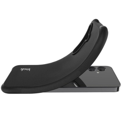 Google Pixel 9a "Imak" pastiprinātas aizsardzības Airbag cieta silikona matēta (TPU) melns vāciņš | Vacins.lv