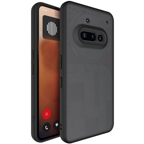 "Imak" cieta silikona (TPU) matēts apvalks - tonēts / melns (Nothing Phone 3a)