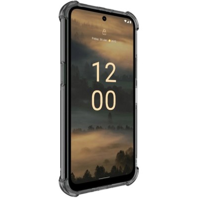 Nokia XR21 "Imak" pastiprinātas aizsardzības cieta silikona (TPU) pelēks (caurspīdīgs) vāciņš | Vacins.lv