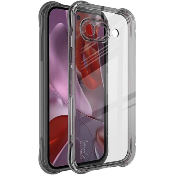 "Imak" pastiprinātas aizsardzības cieta silikona (TPU) airbag apvalks - pelēks (Pixel 9a)