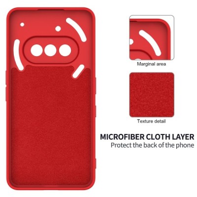 Nothing Phone 3a "Shell" cieta silikona (TPU) apvalks - sarkans | vacins.lv