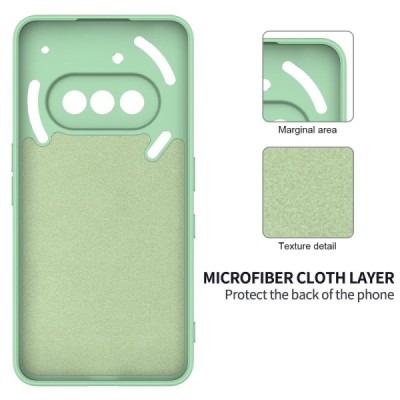 Nothing Phone 3a "Shell" cieta silikona (TPU) apvalks - zaļš | vacins.lv