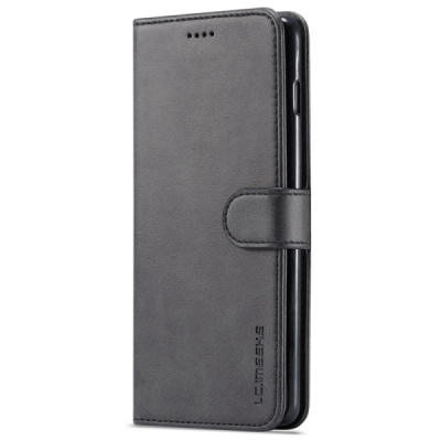 Samsung Galaxy S10 LC IMEEKE atvēramais melns maciņš - maks | Vacins.lv