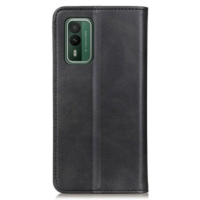 Nokia XR21 „Split“ juodas odinis atverčiamas dėklas - knygutė | Priedai.lt